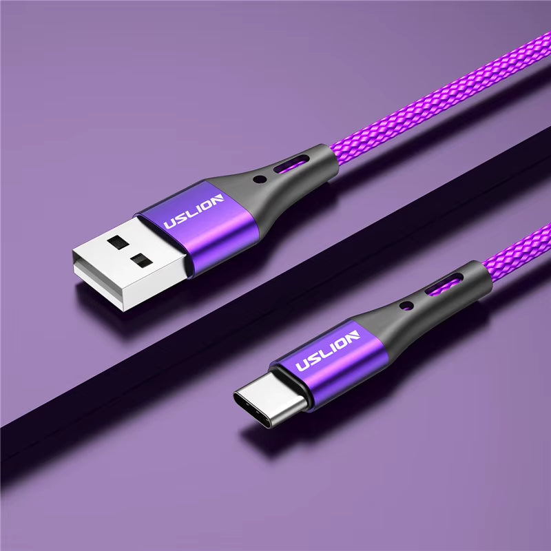 5A USB Type C Data Cable for Samsung S10 S20 Xiaomi Mi 11 Type C Cable USB C Charger Fast Charging Mobile Phone Chargers