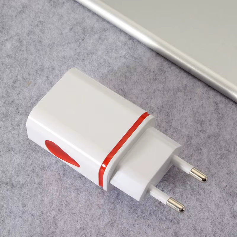USB Charger LED Travel Fast Charging Adapter Portable Dual Wall Charger Mobile Phone Chargers for Iphone13 12 Samsung S21 Xiaomi