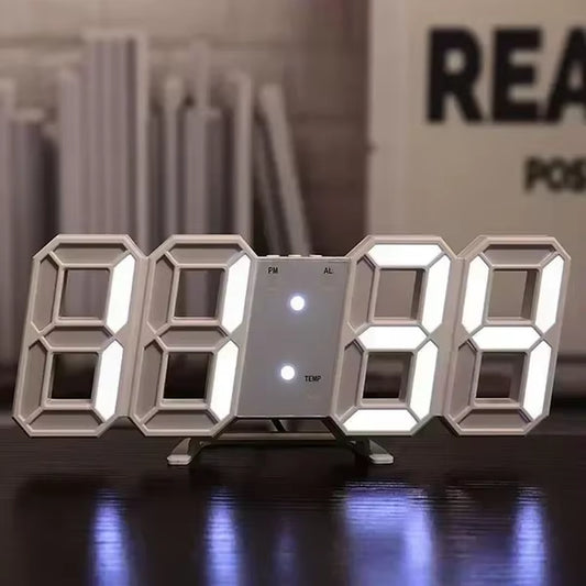 Led Digital Clock Modern Home Decoration Night Light Mode Adjustable Electronic Watch Garden Suitable for Home Wall Art Bedroom