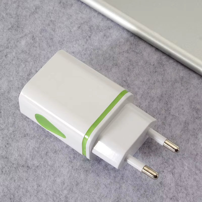 USB Charger LED Travel Fast Charging Adapter Portable Dual Wall Charger Mobile Phone Chargers for Iphone13 12 Samsung S21 Xiaomi