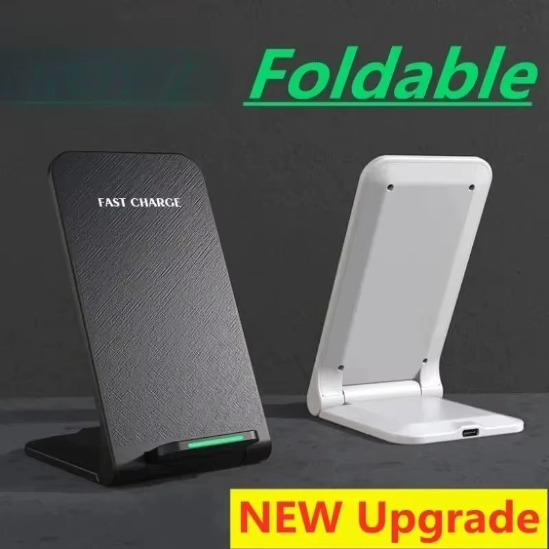 Fast Wireless Charger Stand Pad for Iphone 17 16 15 14 13 Pro Samsung Xiaomi Phone Chargers Induction Fast Charging Dock Station