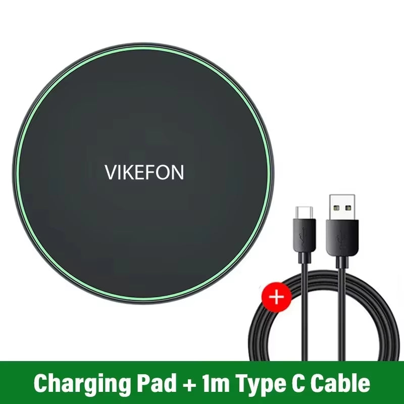 200W Wireless Charger Pad Stand Mobile Phone Chargers Fast Charging Dock Station for Iphone 16 15 14 13 Pro Max Samsung Xiaomi