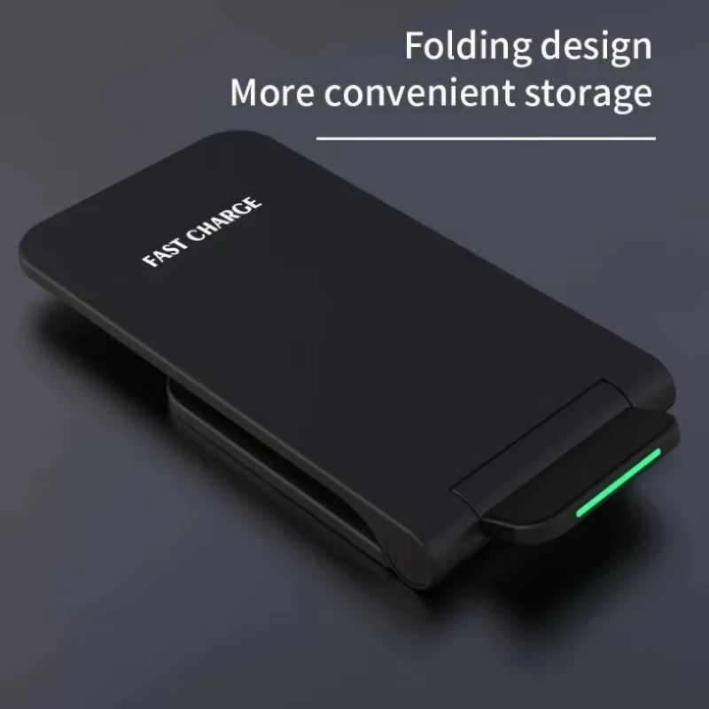 Fast Wireless Charger Stand Pad for Iphone 17 16 15 14 13 Pro Samsung Xiaomi Phone Chargers Induction Fast Charging Dock Station