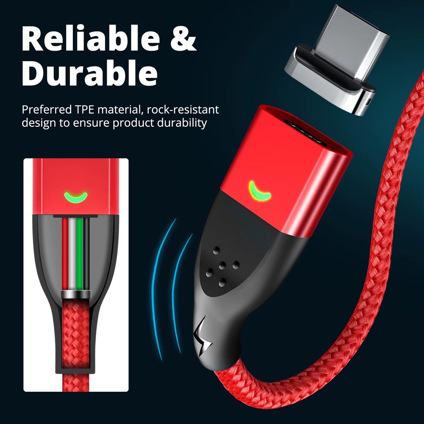 Magnetic Cable Type C Magnetic Charge Cable Micro USB Magnet Charger Cable for Xiaomi Samsung Huawei Mobile Phone Cables