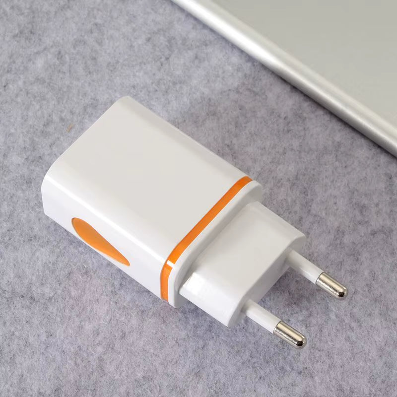 USB Charger LED Travel Fast Charging Adapter Portable Dual Wall Charger Mobile Phone Chargers for Iphone13 12 Samsung S21 Xiaomi