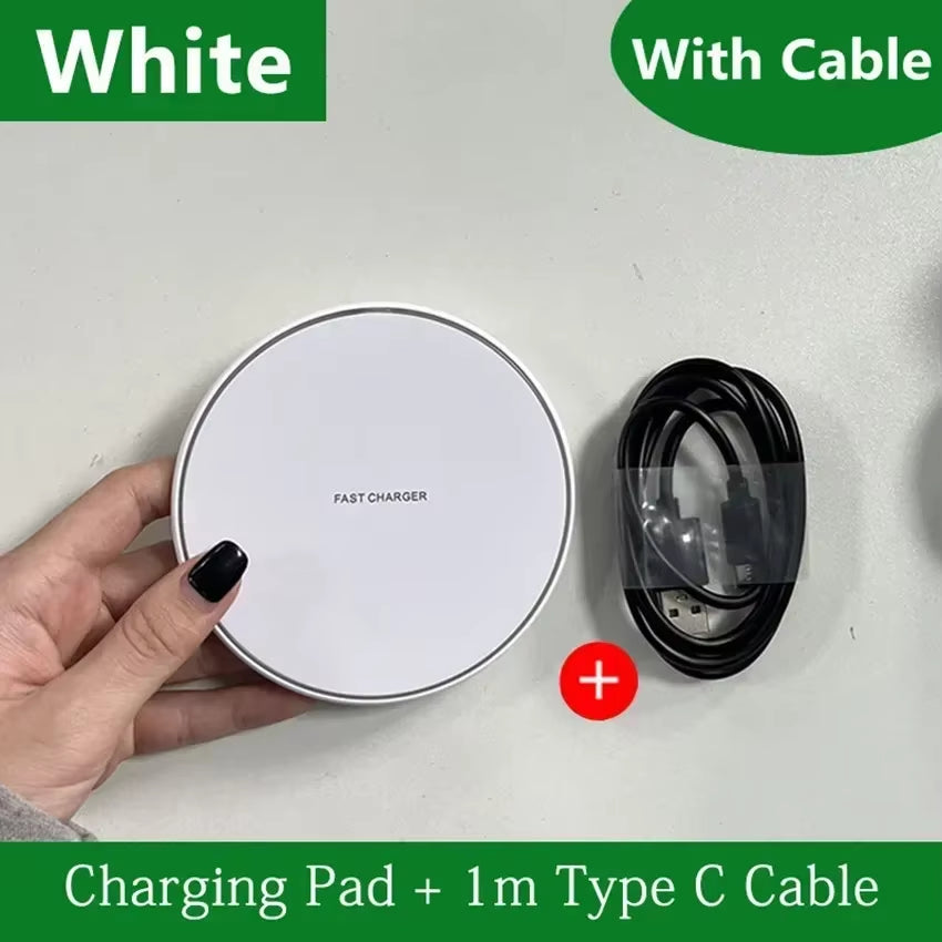 200W Wireless Charger Pad Stand Mobile Phone Chargers Fast Charging Dock Station for Iphone 16 15 14 13 Pro Max Samsung Xiaomi
