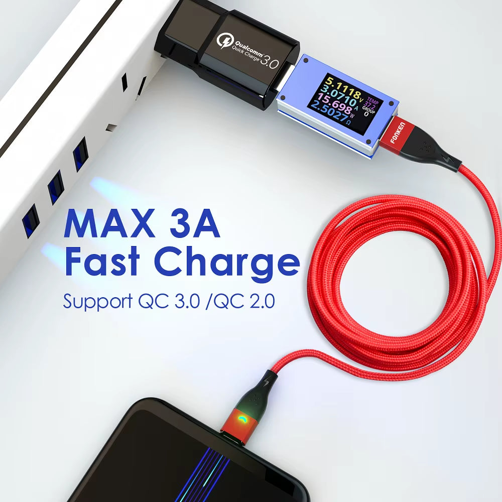 Magnetic Cable Type C Magnetic Charge Cable Micro USB Magnet Charger Cable for Xiaomi Samsung Huawei Mobile Phone Cables